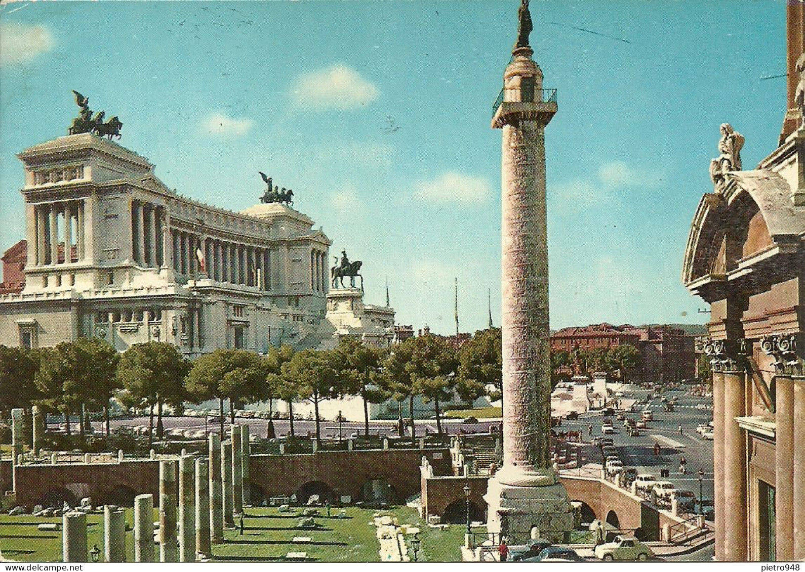 Roma (Lazio) Colonna E Foro Traiano E Altare Della Patria (Vittoriano), Trajan Forum And Monument V. Emanuele II - Altare Della Patria