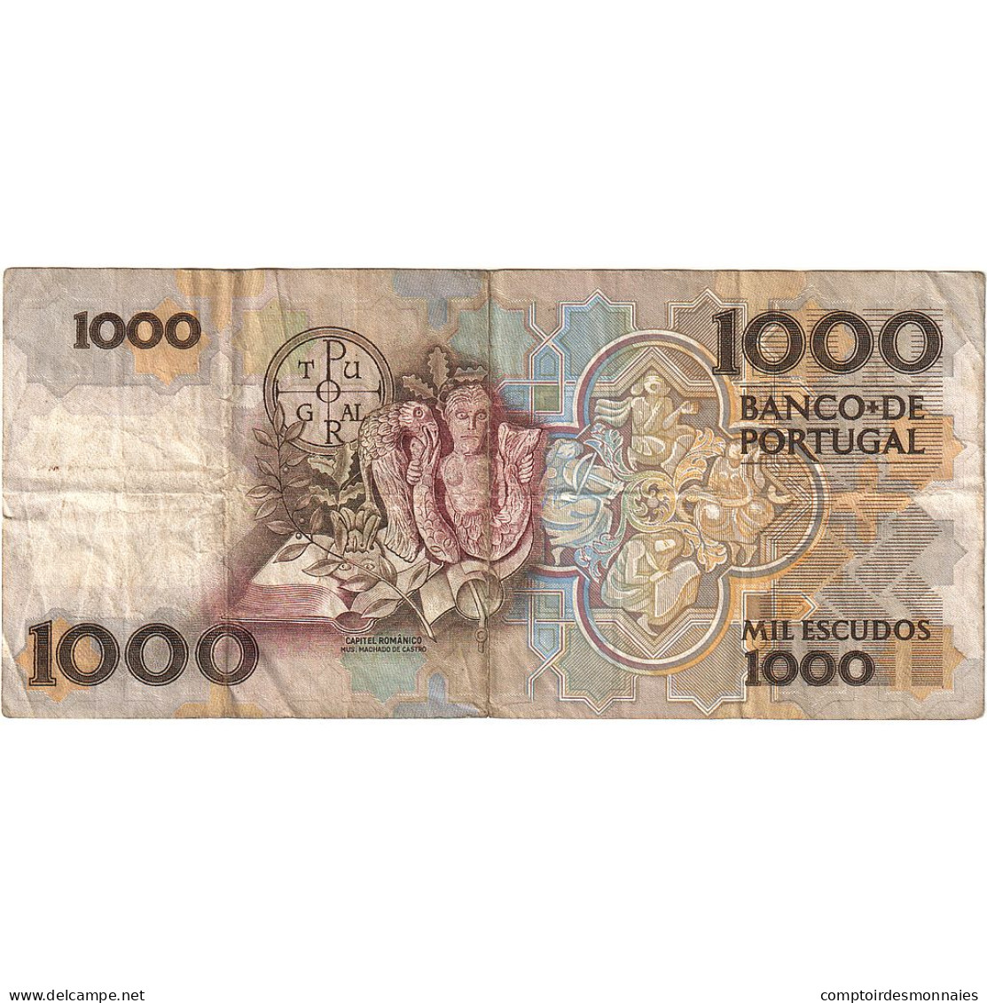 Billet, Portugal, 1000 Escudos, 1989, 1989-11-09, KM:181f, TB - Portogallo