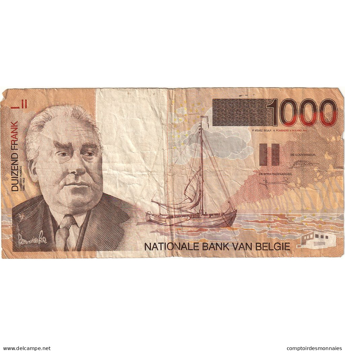 Billet, Belgique, 1000 Francs, Undated (1994-97), KM:150, TB - 1000 Francs