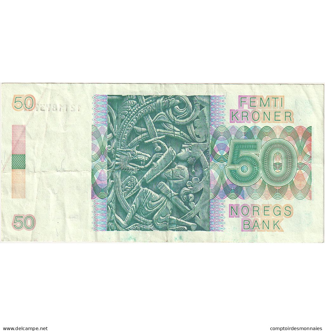 Billet, Norvège, 50 Kroner, 1990, KM:42e, SUP - Norway