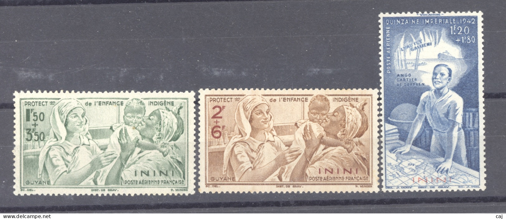 Inini -  Avion  :  Yv 1-3  * - Unused Stamps