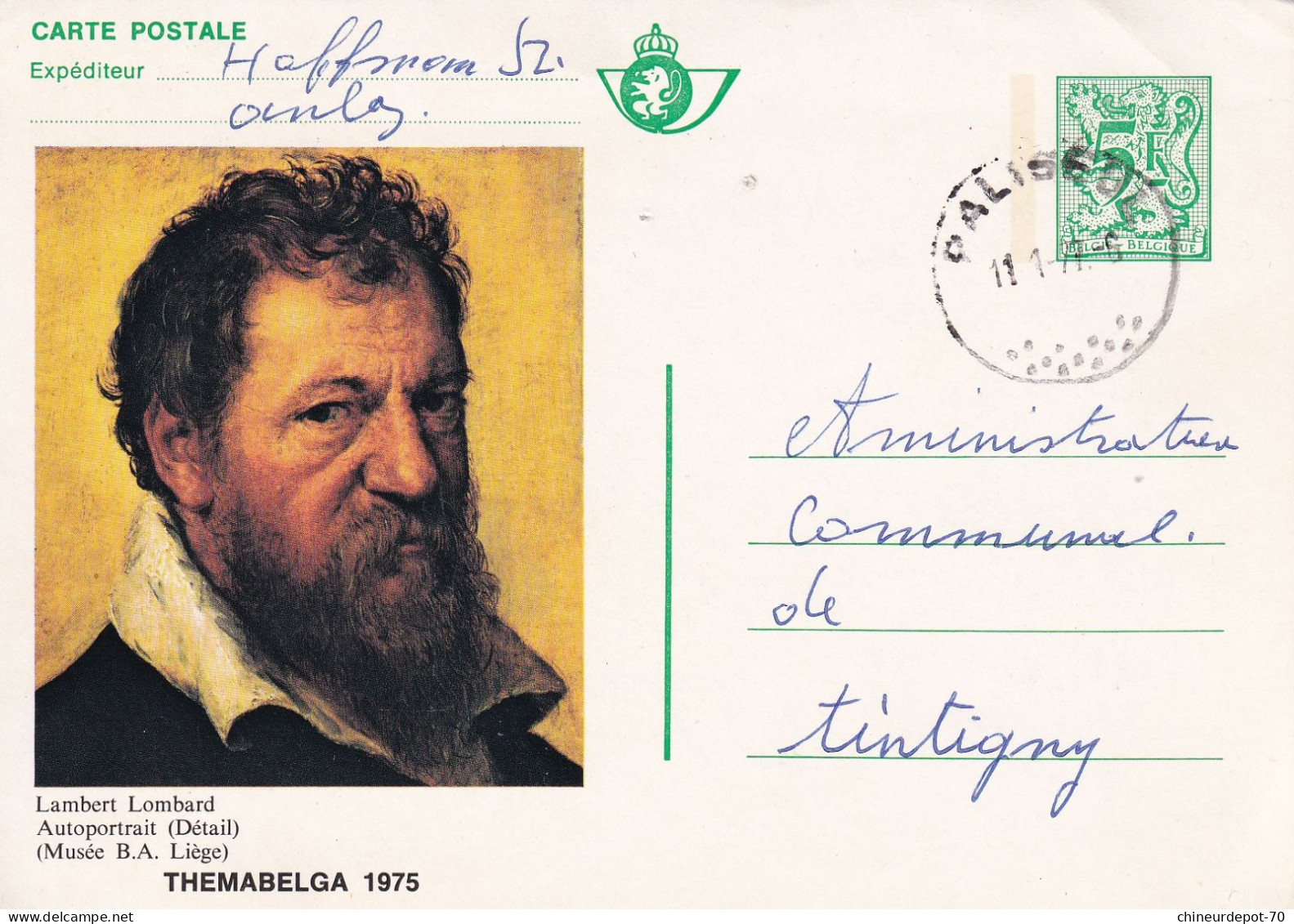 1975 Themabelga Paliseul Tintigny - Cartas & Documentos