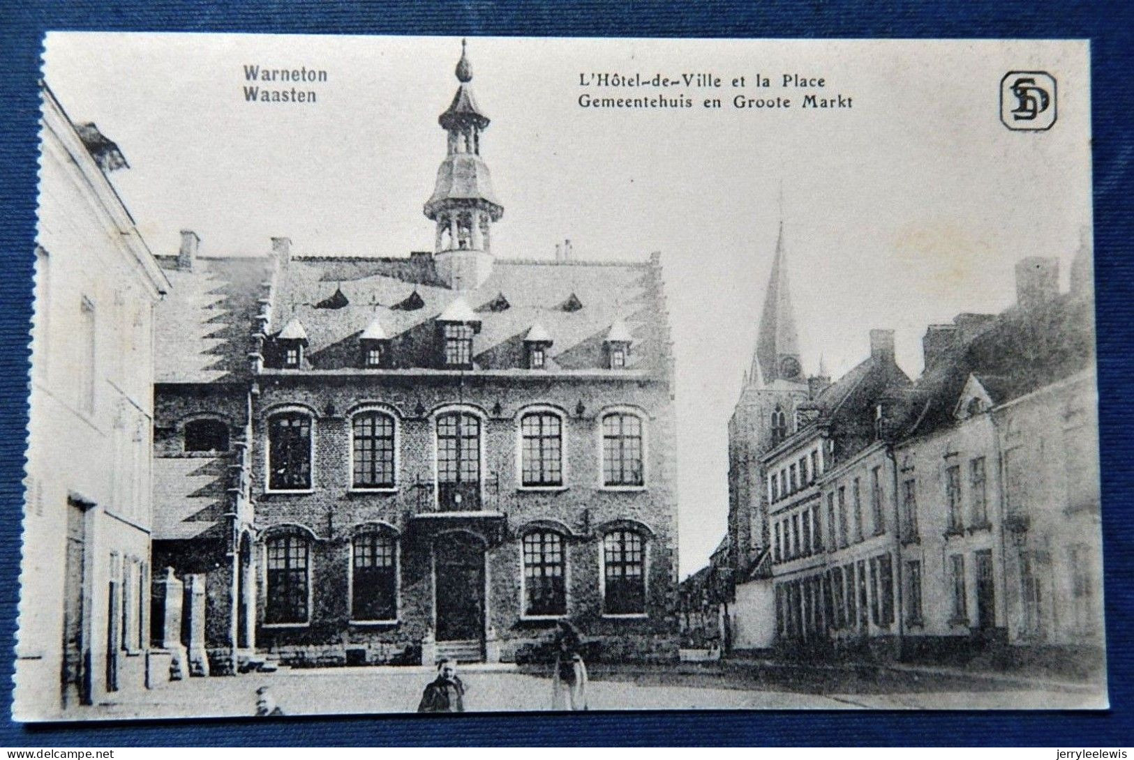 WARNETON  -   Maison Communale Et La Place ( Feldpost )  -  1916 - Komen-Waasten