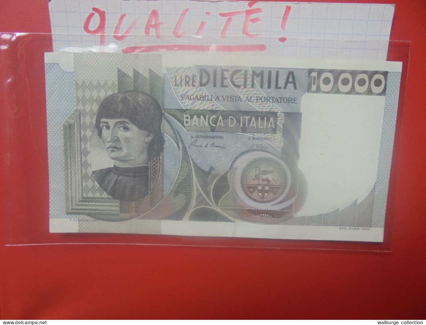 ITALIE 10.000 Lire 1984 Signature "C" Peu Circuler Belle Qualité (B.33) - 10000 Lire