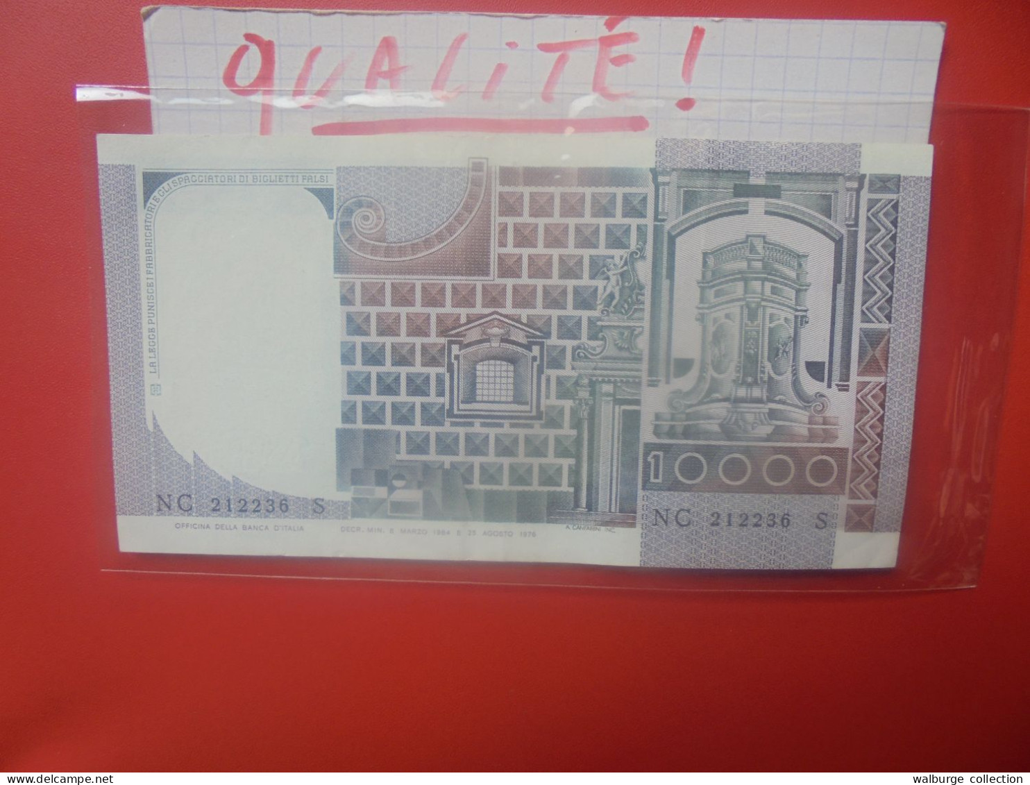 ITALIE 10.000 Lire 1984 Signature "C" Peu Circuler Belle Qualité (B.33) - 10000 Liras