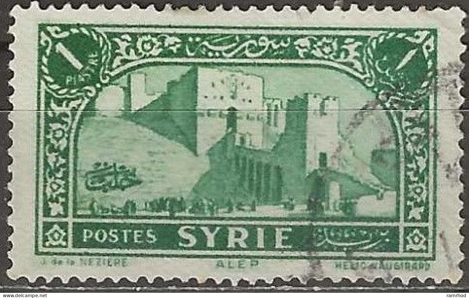 SYRIA 1930 Views - Aleppo - 1p. - Green FU - Oblitérés