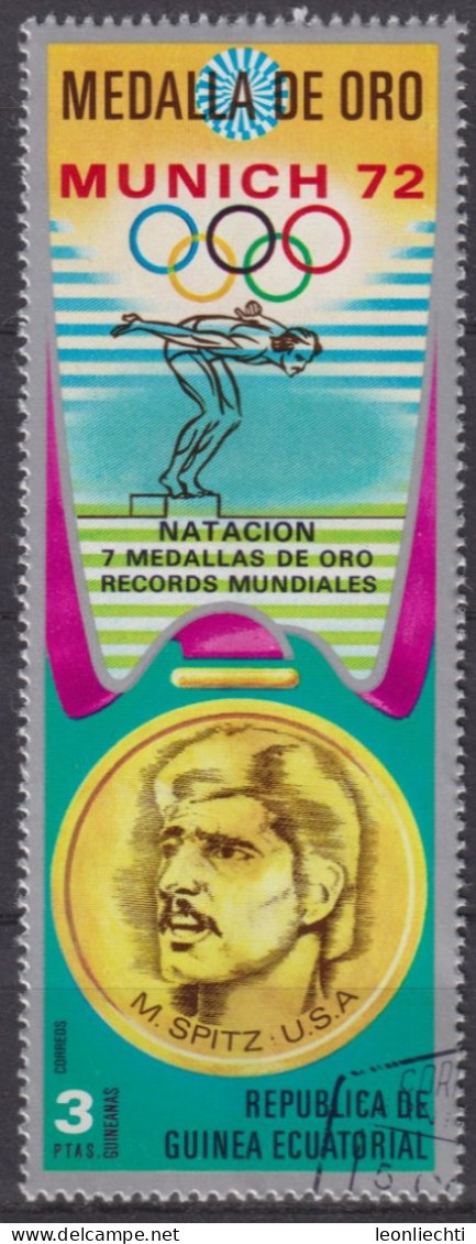 1972 Äquatorial-Guinea ° Mi:GQ 165, Sn:GQ 72-201, Yt:GQ 28C,Mark Andrew Spitz, Olymp. Sommerspiele München - Äquatorial-Guinea