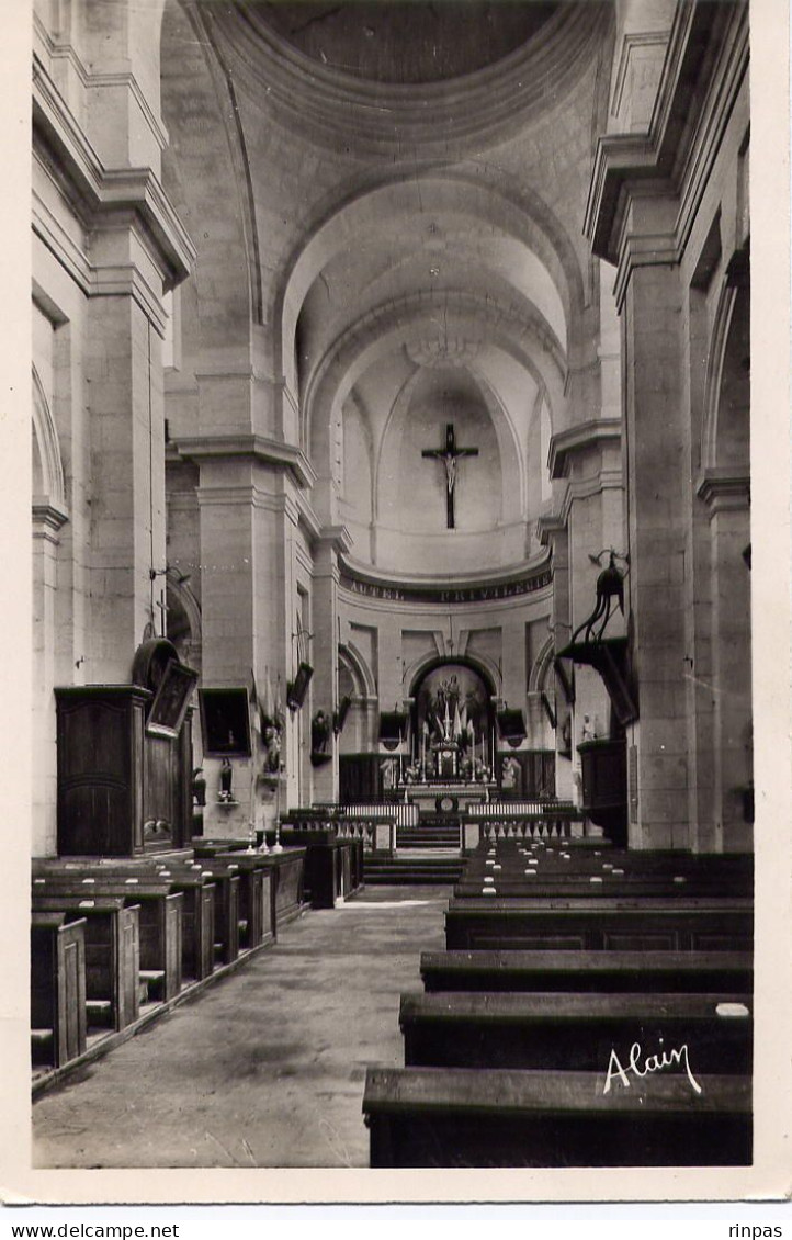 (89) COULANGE LA VINEUSE  L'église Allée Centrale (Yonne). - Coulanges La Vineuse