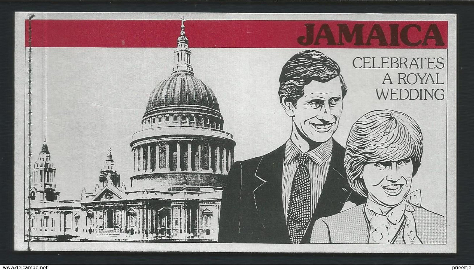 Jamaica 1981 Royal Wedding Prestige Booklet  Y.T. C 528 ** - Jamaica (1962-...)