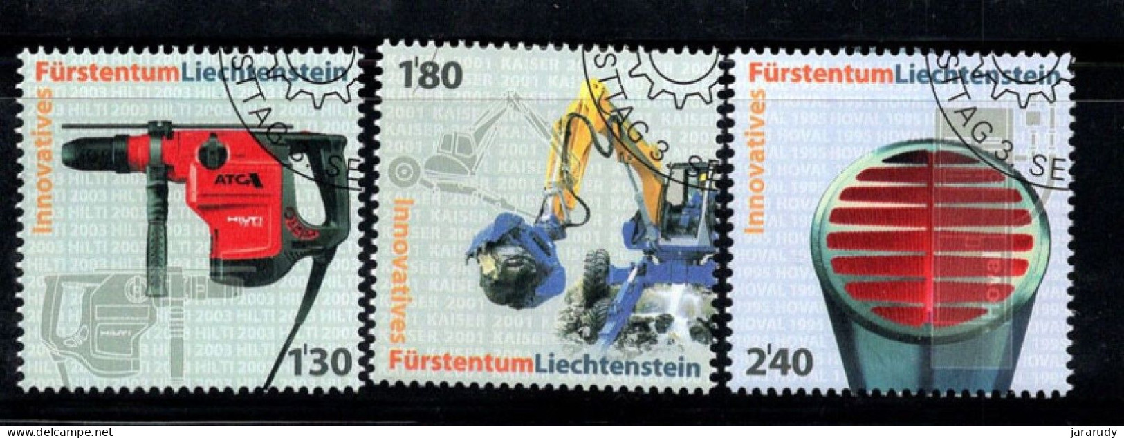 LIECHTENSTEIN INVENTOS 2007 Yv 1395/7 USADOS - Used Stamps