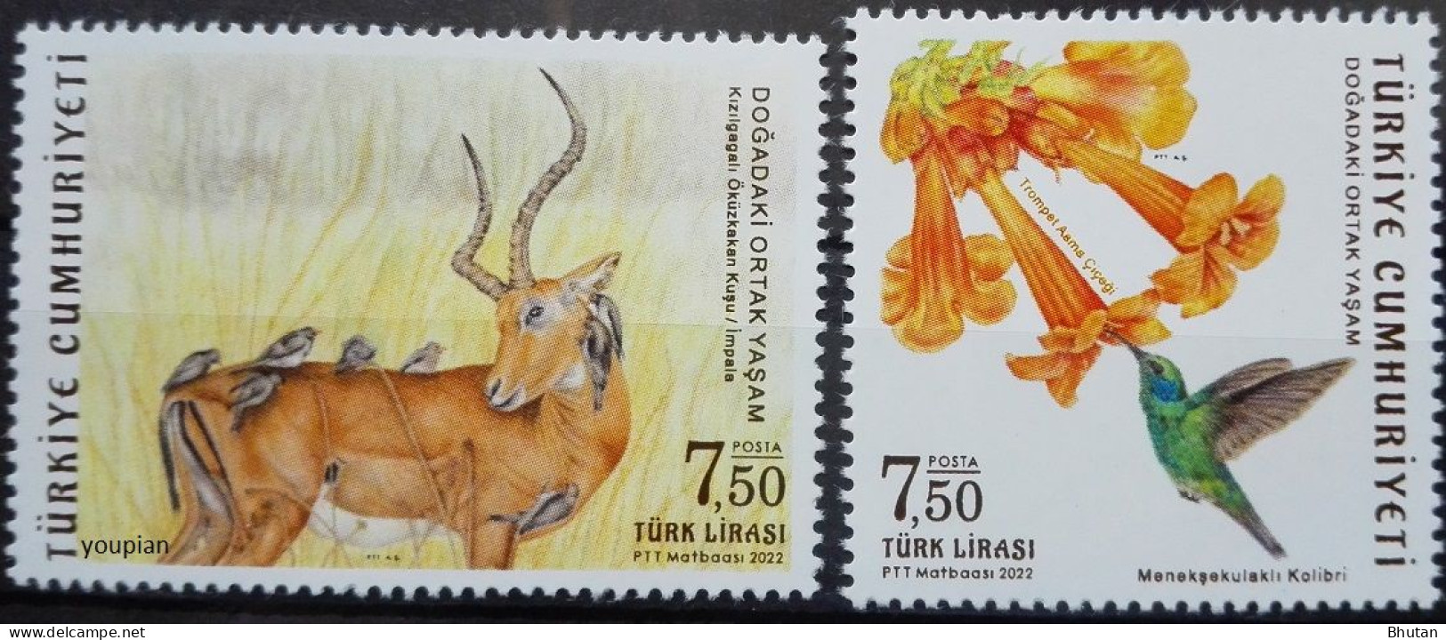 Türkiye 2022, Common Life In Nature, MNH Stamps Set - Nuevos