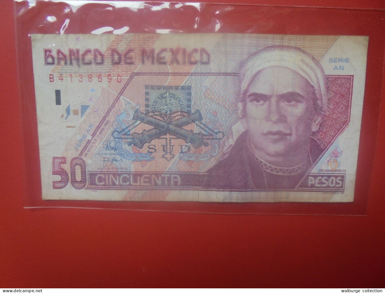 MEXIQUE 50 PESOS 1998 Circuler (B.33) - Mexique