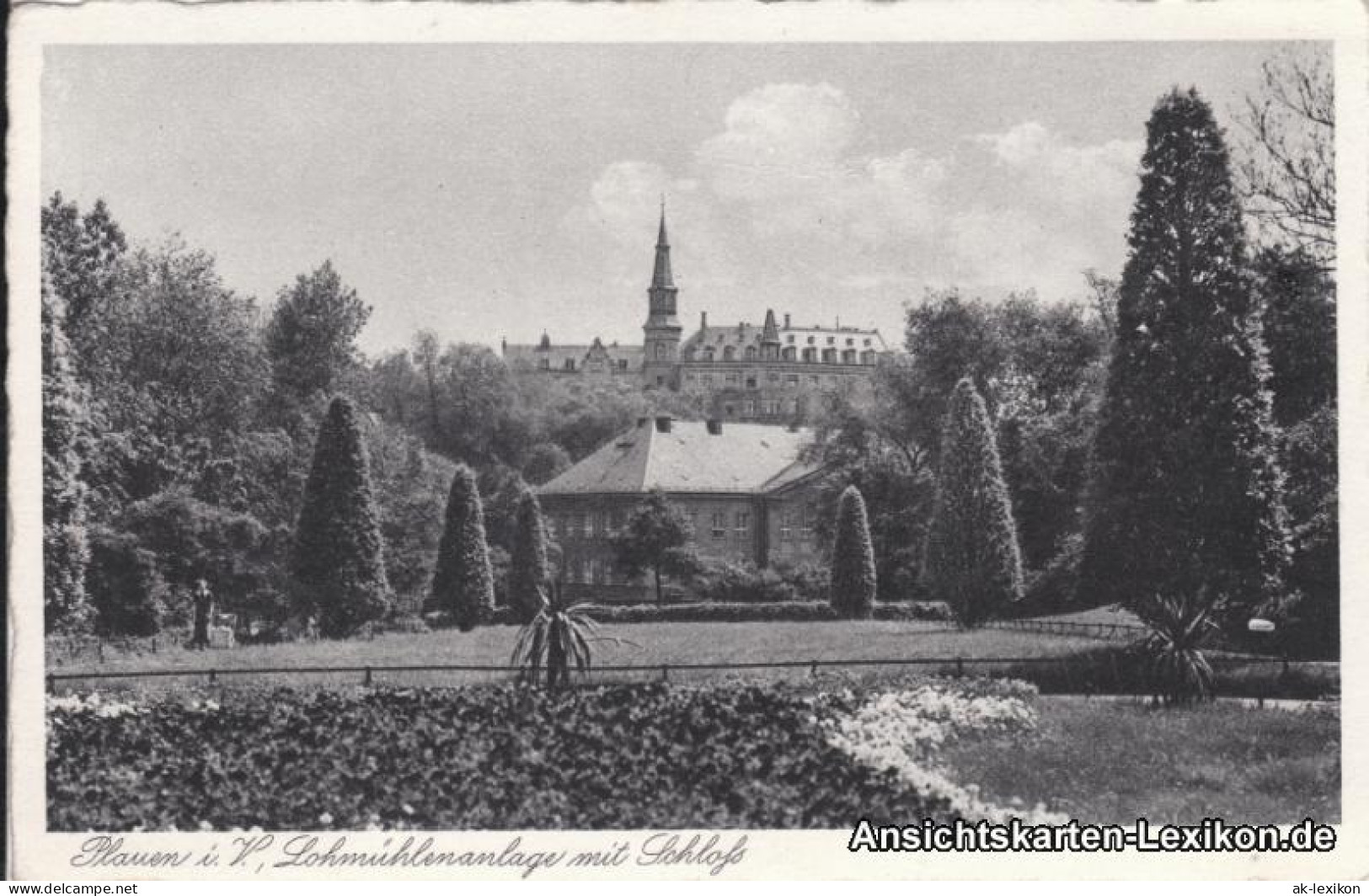 Ansichtskarte Plauen (Vogtland) Lohmühlenanlage Mit Schloß 1930 - Plauen