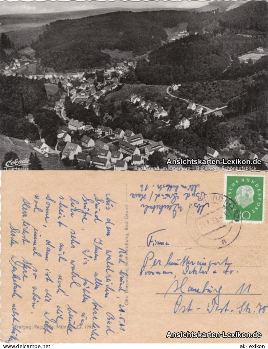 Ansichtskarte Bad Grund (Harz) Luftbild 1961 - Bad Grund