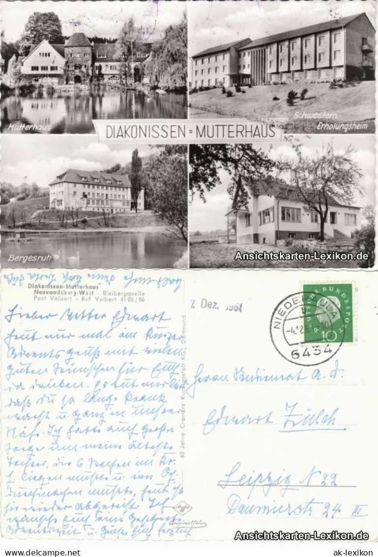 Velbert 4 Bild Diakonissen-Mutterhaus 1961 - Velbert