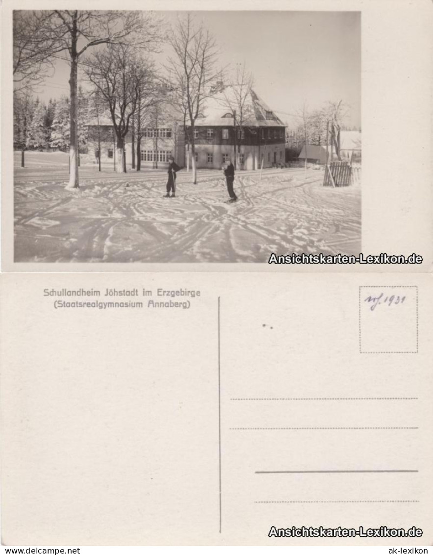 Jöhstadt (Erzgebirge) Schullandheim (Staatsrealgymnasium Annaberg) 1931 - Jöhstadt