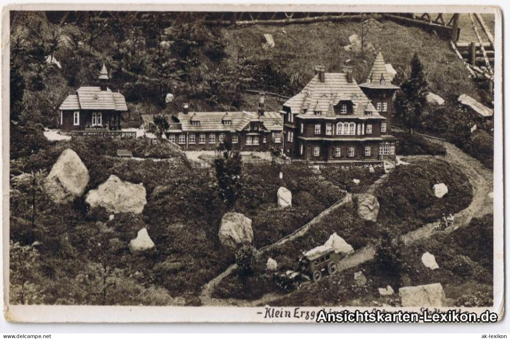 Ansichtskarte Oederan Klein Erzgebirge - Stadtwald 1936 - Oederan