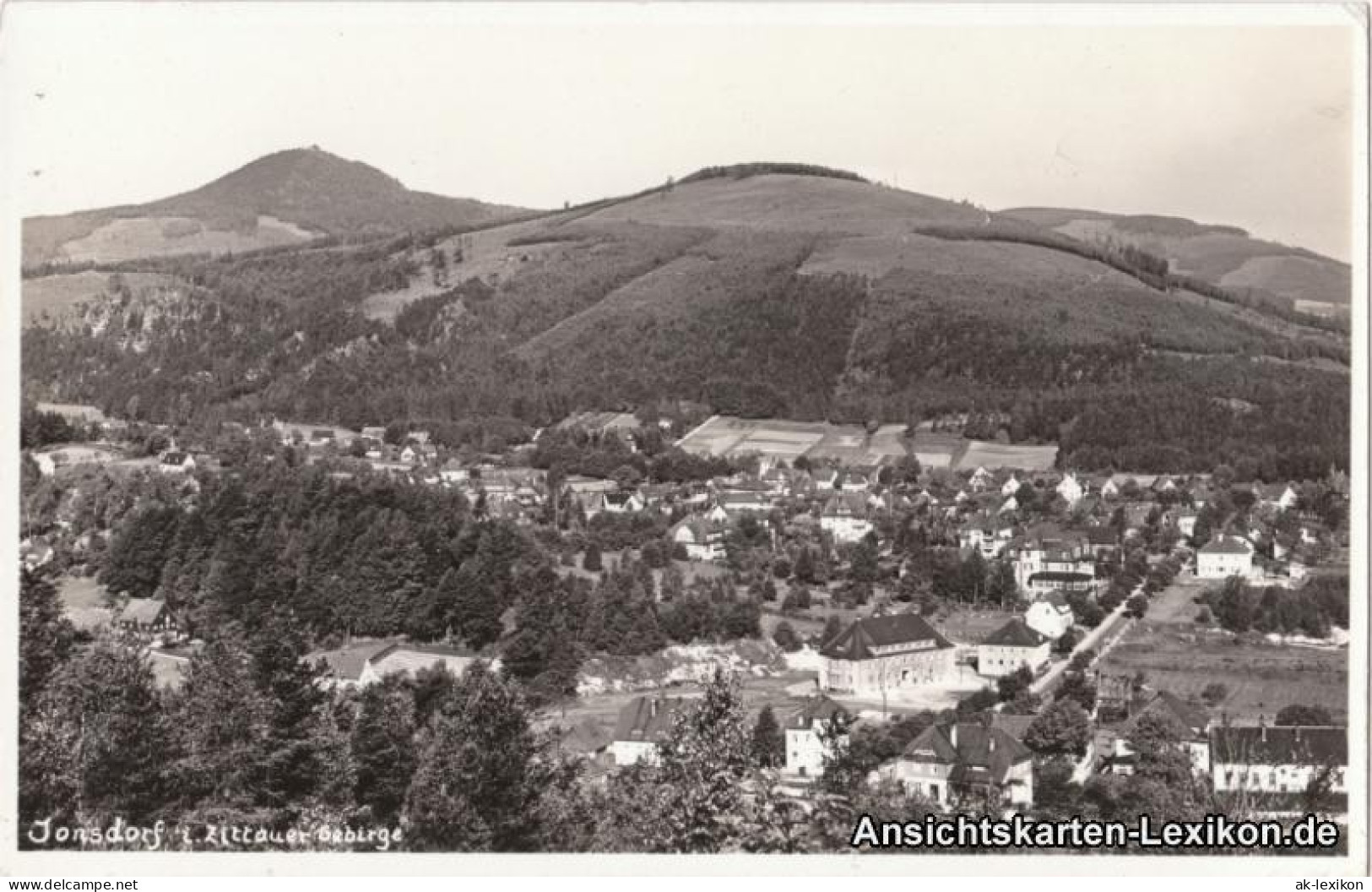 Ansichtskarte Jonsdorf Stadt Mit Zitauer Gebirge - Foto AK 1930 - Jonsdorf
