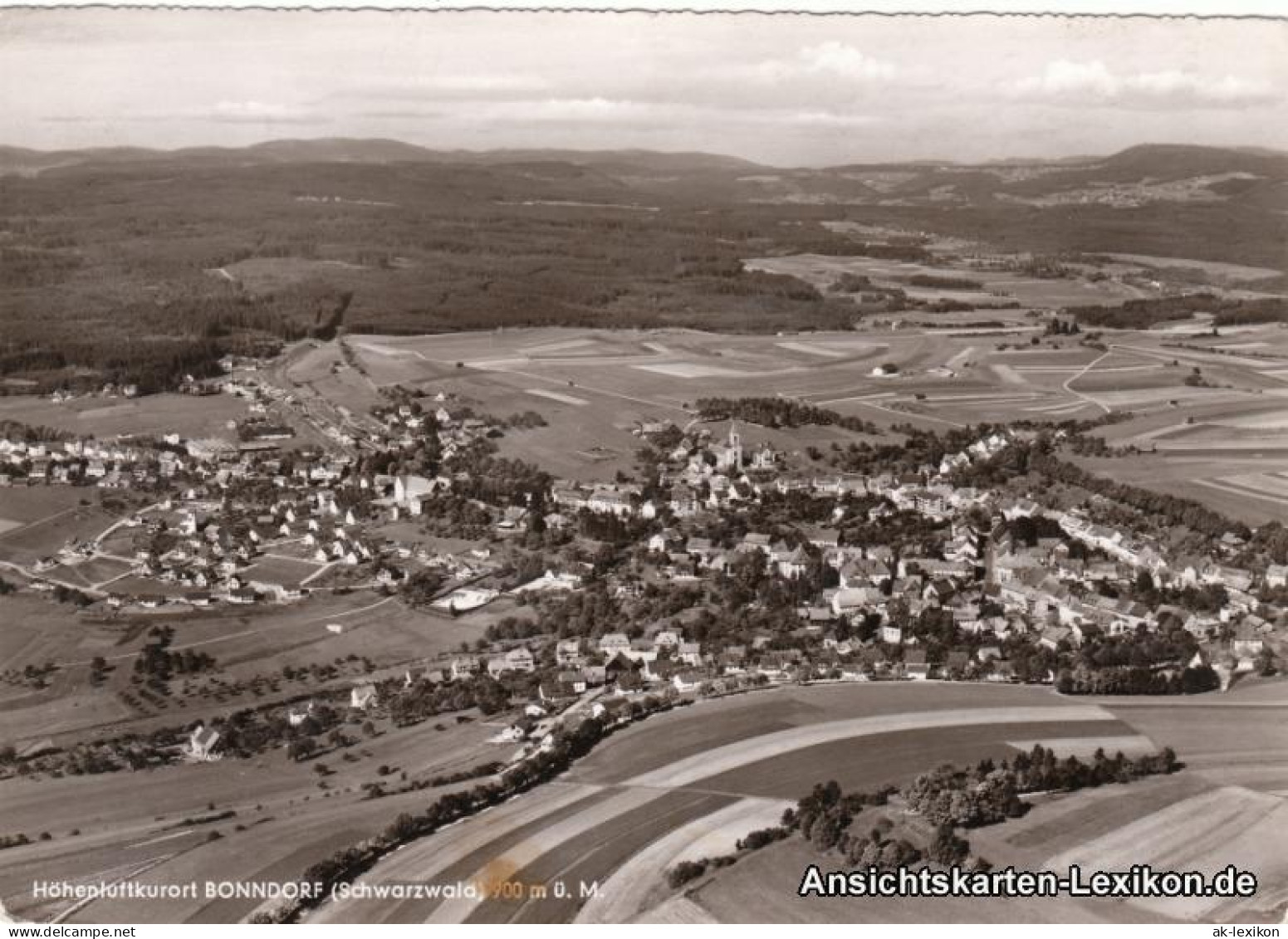 Ansichtskarte Bonndorf (Schwarzwald) Fliegeraufnahme 1968 - Bonndorf