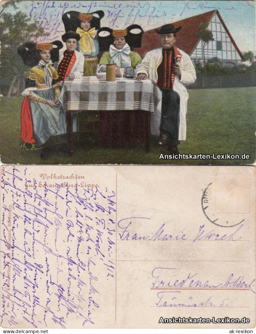 Ansichtskarte Bückeburg Volkstrachten Aus Schaumburg-Lippe 1912 - Bueckeburg