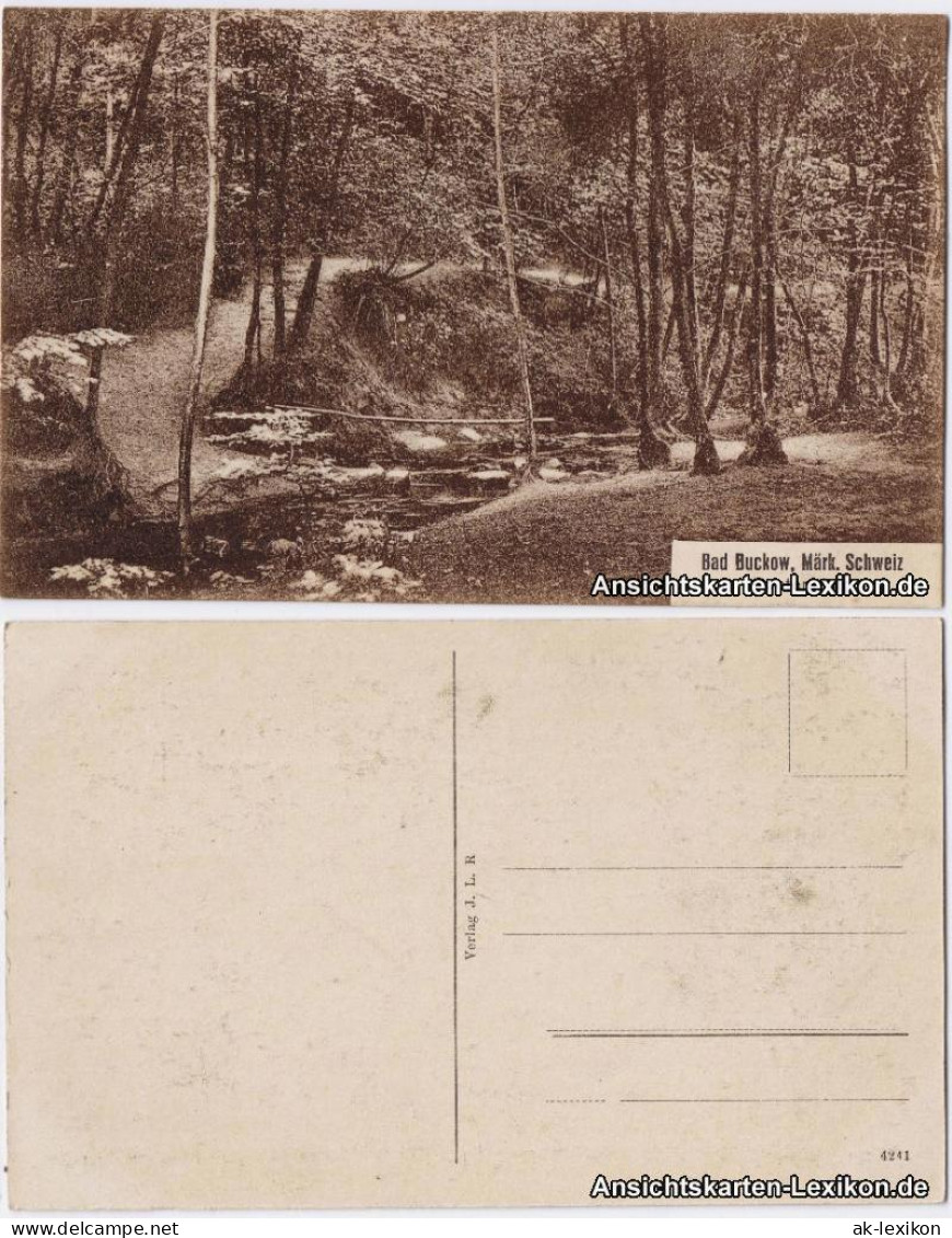 Ansichtskarte Buckow (Märkische Schweiz) Poetenweg 1923 - Buckow