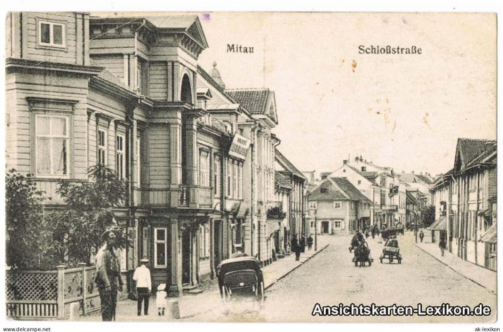 Mitau Jelgava &#1045;&#1083;&#1075;&#1072;&#1074;&#1072; Schloßstraße 1916 - Lettonie