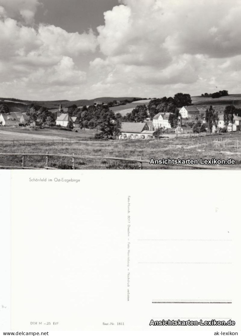 Ansichtskarte Schönfeld-Dippoldiswalde Stadtansicht 1977  - Schmiedeberg (Erzgeb.)