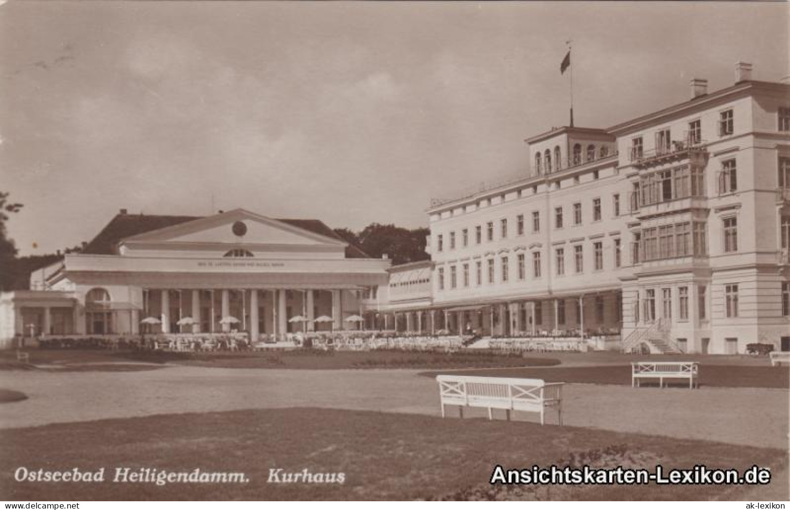 Ansichtskarte Heiligendamm-Bad Doberan Partie Am Kurhaus 1927  - Heiligendamm