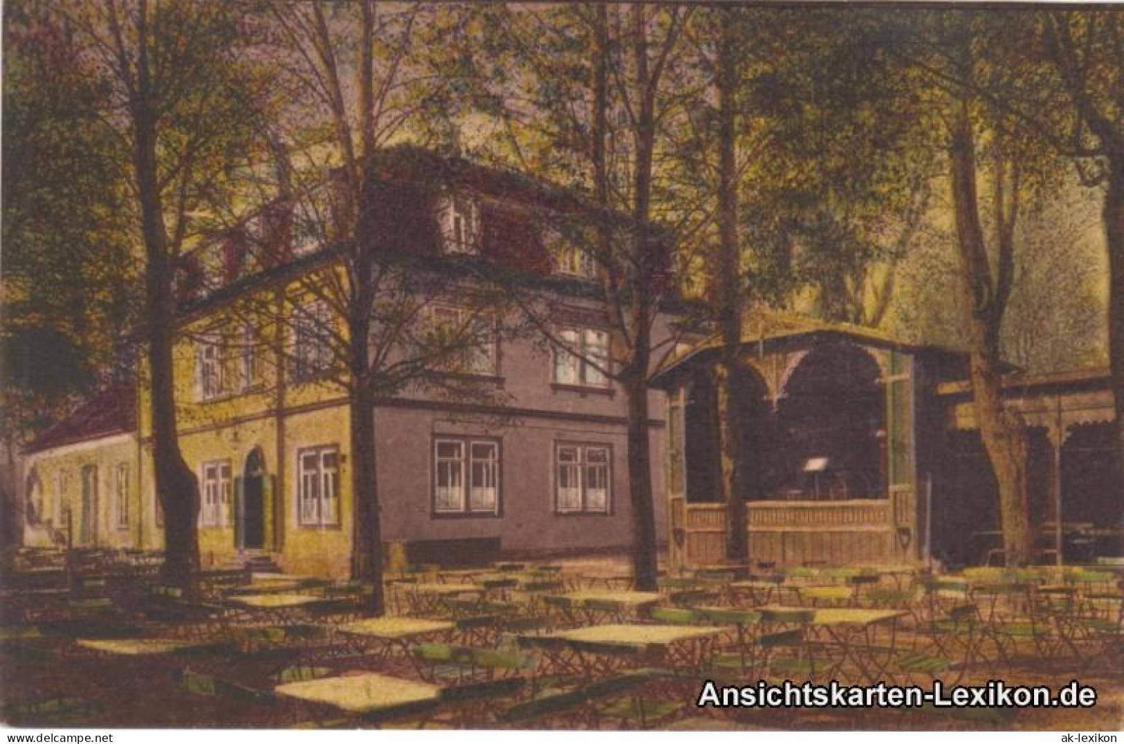 Ansichtskarte Bad Langensalza Restaurant - Kurgarten 1919 - Bad Langensalza
