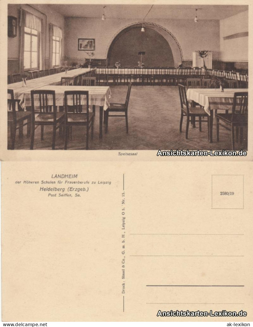 Heidelberg (Erzgebirge)-Seiffen  Landheim D. Höheren Schulen Frauenberufe 1920 - Seiffen