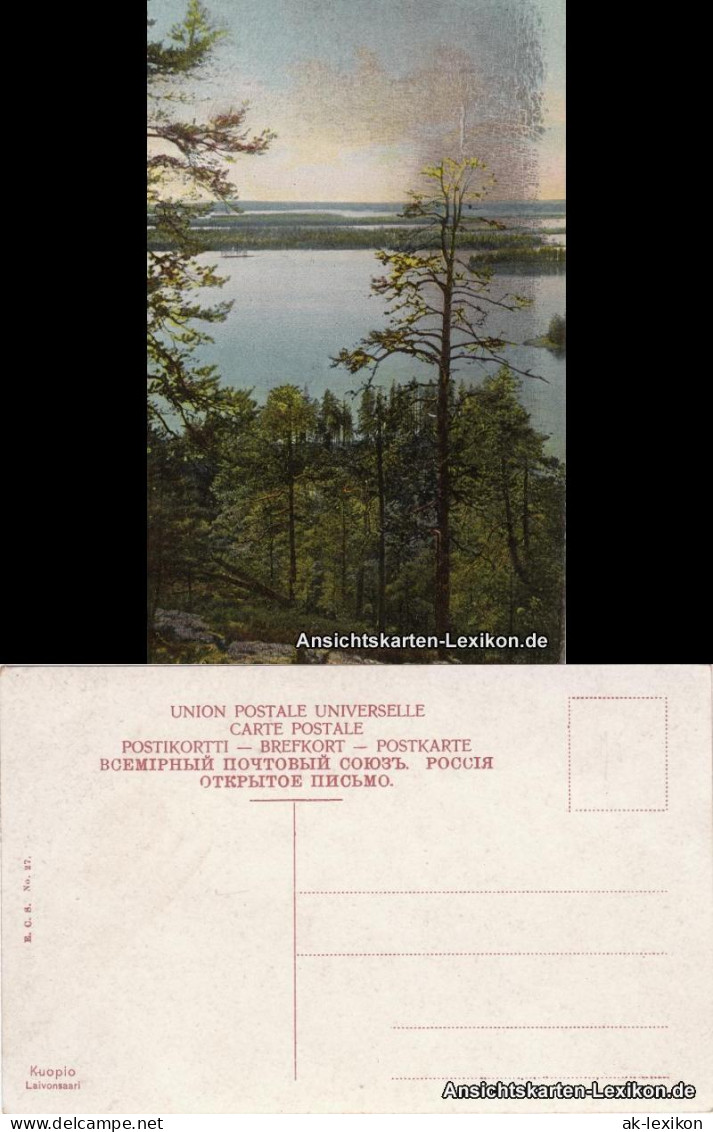 Postcard Kuopio Laivonsaari 1916  - Finlande