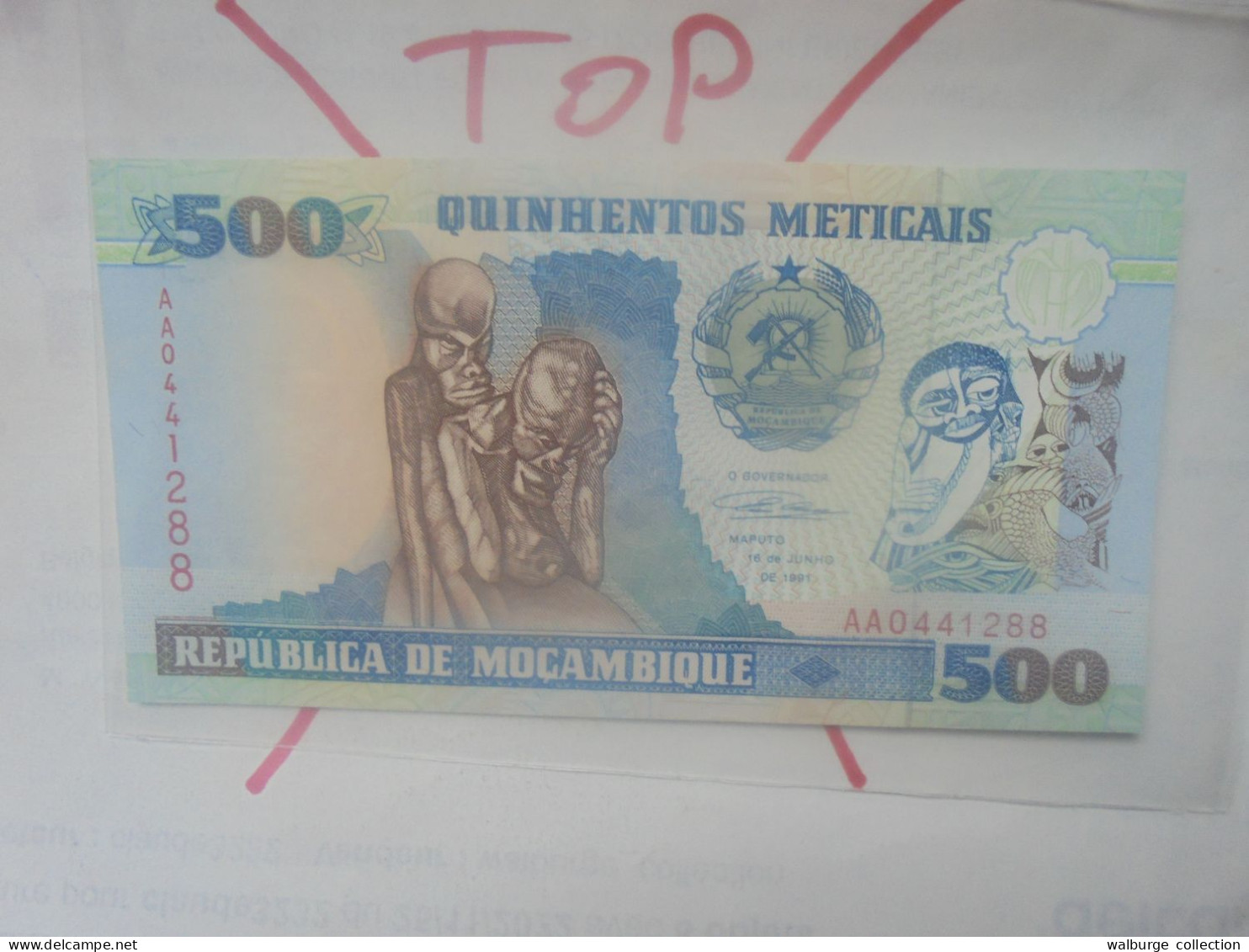 MOZAMBIQUE 500 METICAIS 1991 Neuf (B.33) - Moçambique