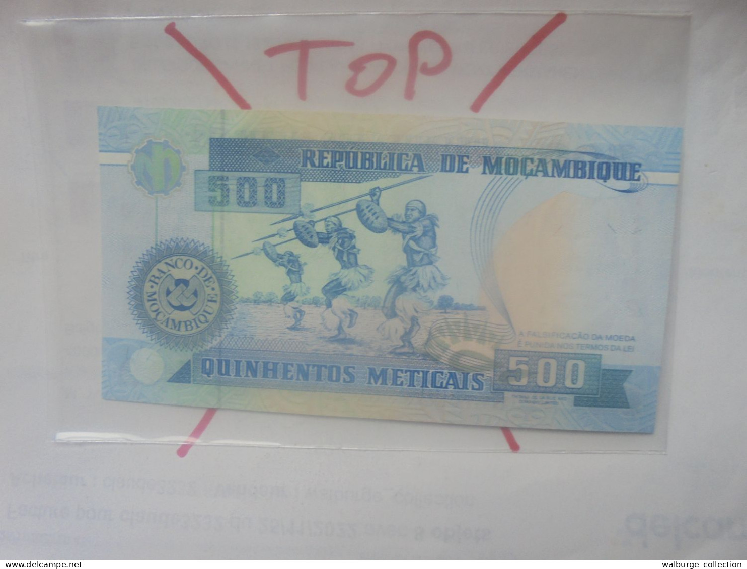 MOZAMBIQUE 500 METICAIS 1991 Neuf (B.33) - Moçambique