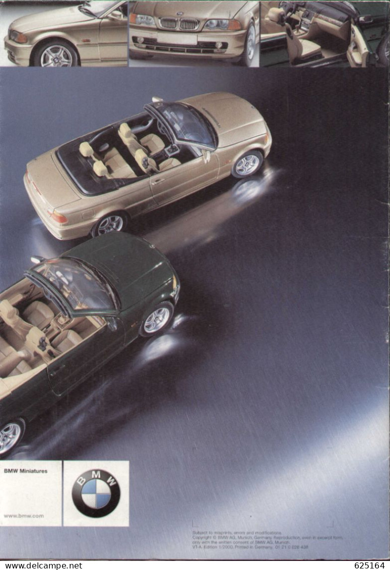 Catalogue BMW Miniatures Collection Edition 2000. 1 Genuine BMWs, Smaller - English