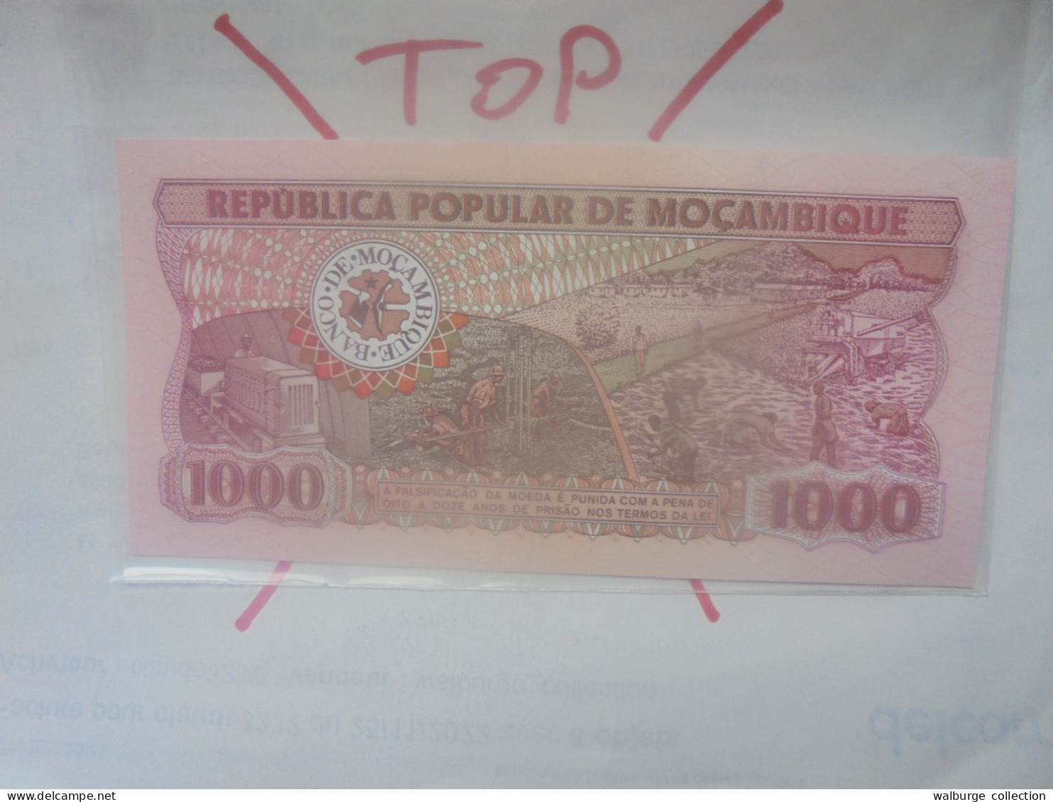 MOZAMBIQUE 1000 METICAIS 1980 Neuf (B.33) - Moçambique