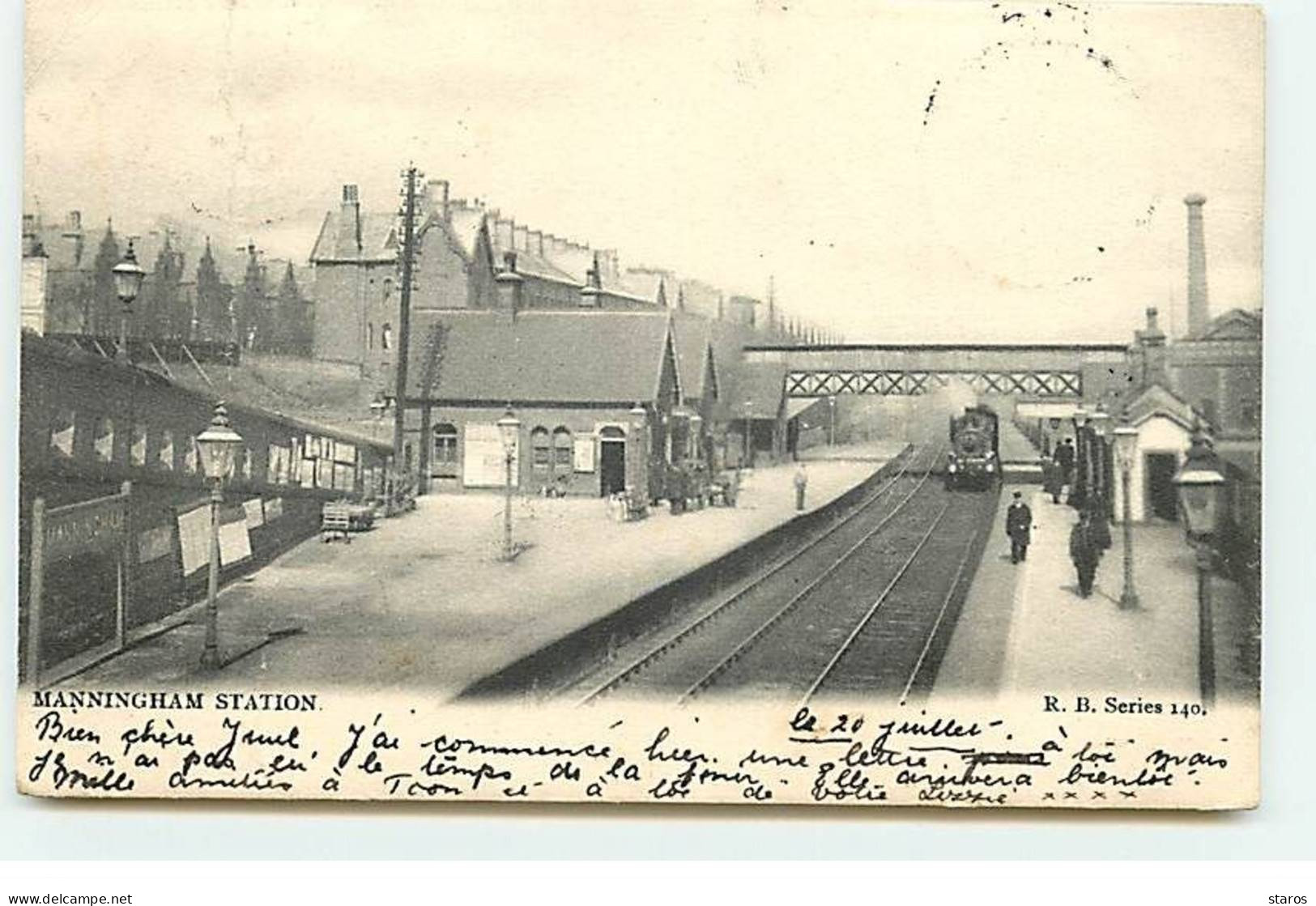 Royaume-Uni - Angleterre - BRADFORD - Manningham Station - Train Entrant En Gare - Bahnhof - Bradford