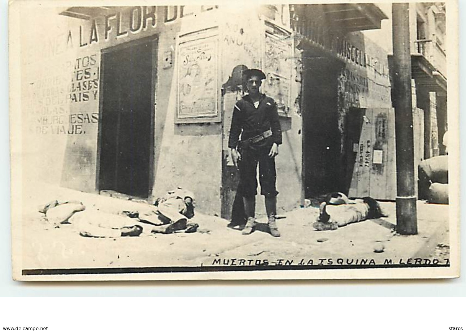 VERACRUZ - RPPC - Intervention Norte Americana - Muertos En La Isquina M. Lerdo - Mexique