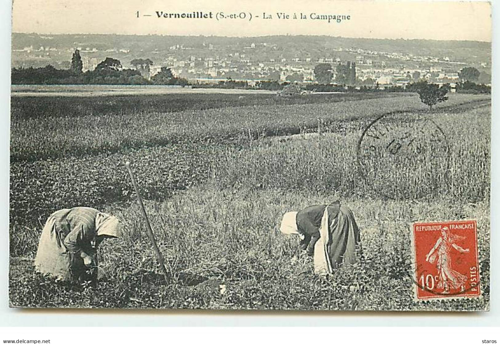 VERNOUILLET - La Vie à La Campagne - Femmes Travaillant Dans Un Champ - Vernouillet