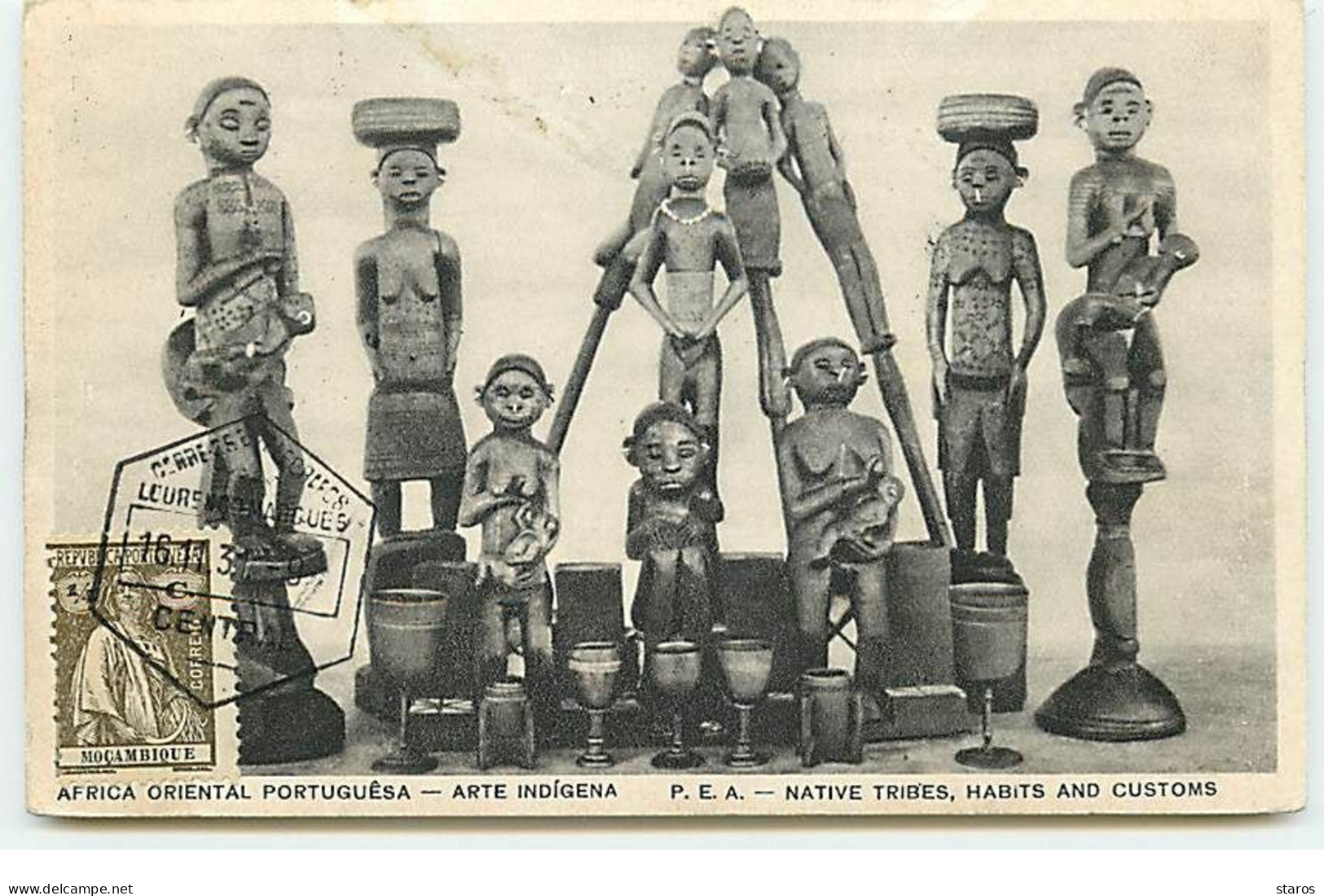 Mozambique - Africa Oriental Portuguêsa - Arte Indigené - Native Tribes, Habits And Customs - Mosambik