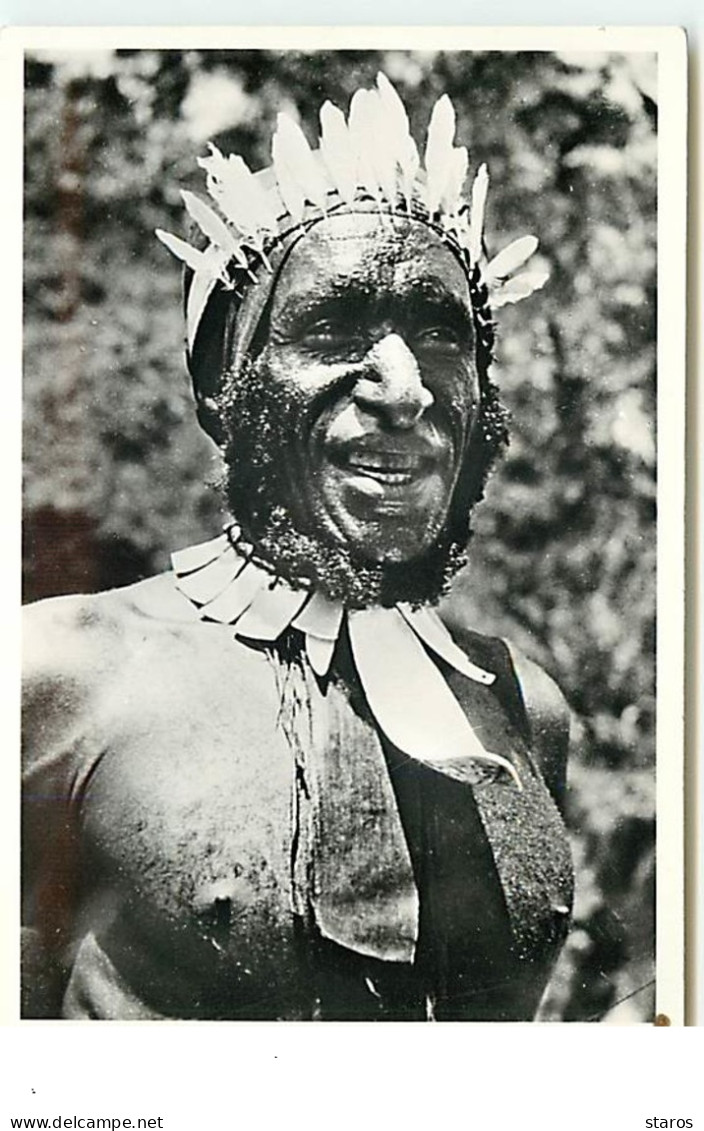 Papouasie-Nouvelle-Guinée - Stamhoofd Uit De Baliem - Chef Du Comptoir - Papoea-Nieuw-Guinea
