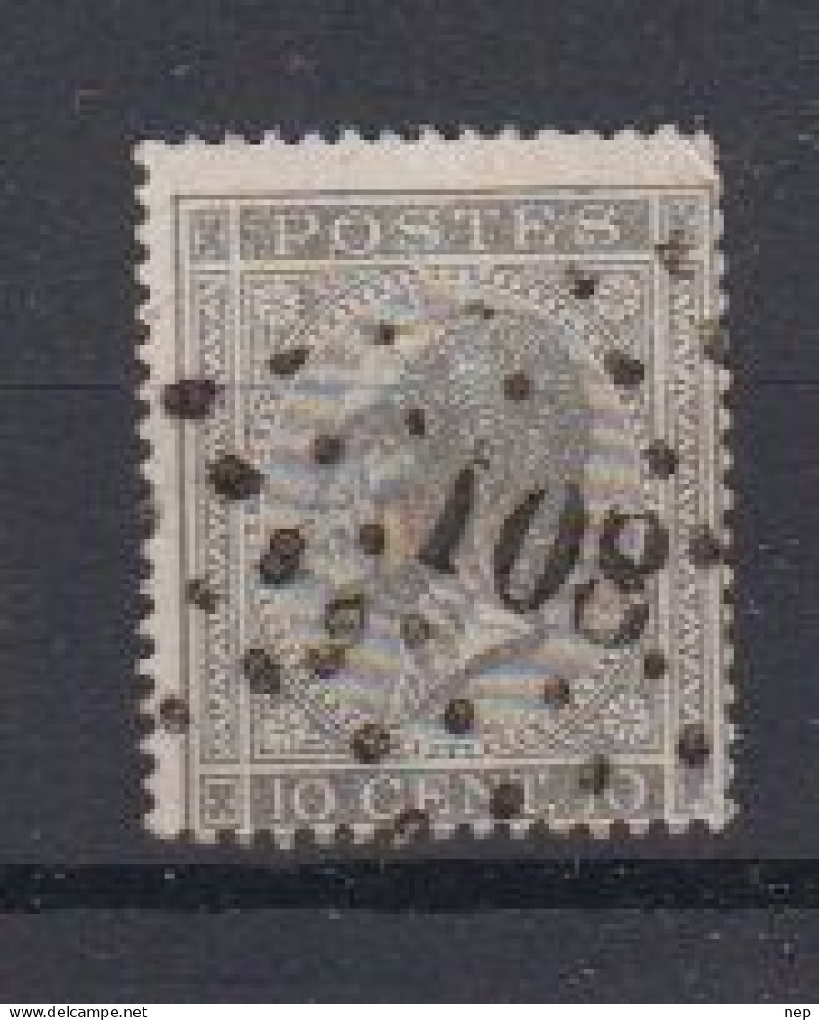 BELGIË - OBP - 1865/66 - Nr 17A (T/D 15) - (PT 108 - EECLOO)  - Coba  + 4.00€ - Oblitérations à Points