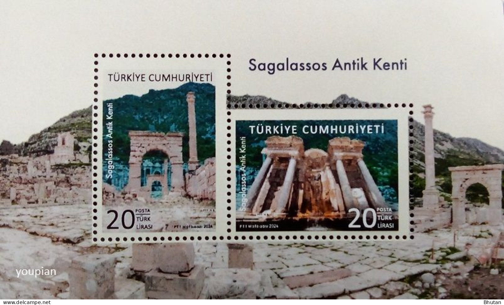 Türkiye 2024, Sagalassos Ancient City, MNH S/S - Unused Stamps