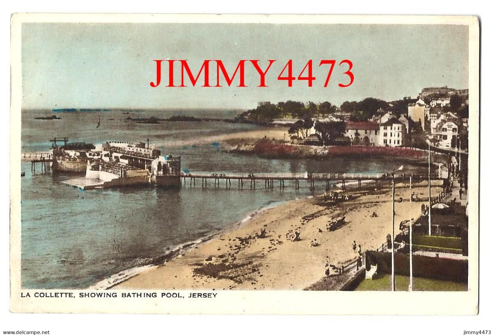 JERSEY - LA COLLETTE SHOWING BATHING POOL - Iles De La Manche - Edit. By B. B. , LONDON - St. Helier