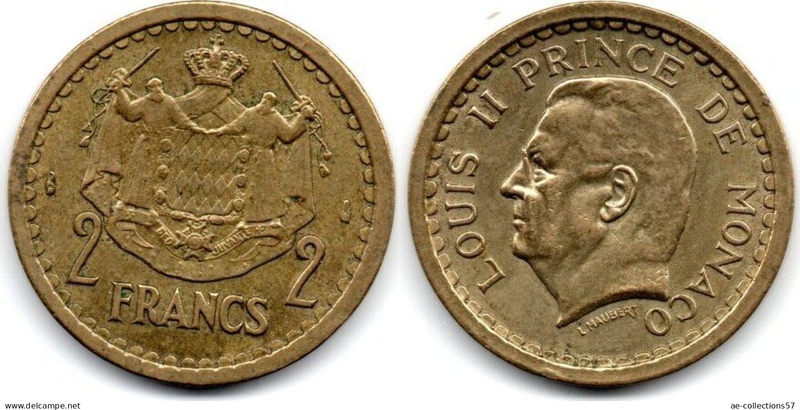 MA 31076 / Monaco 2 Francs TTB+ - 1922-1949 Louis II