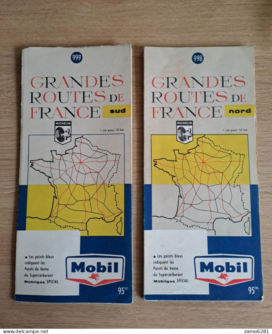 Cartes Michelin-Mobil - Grandes Routes De France Nord/Sud (le Lot) - Cartes Routières