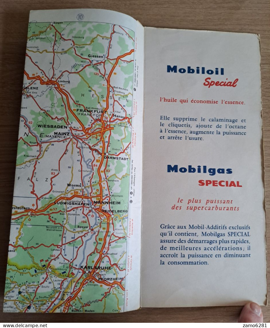 Cartes Michelin-Mobil - Grandes Routes De France Nord/Sud - Cartes Routières