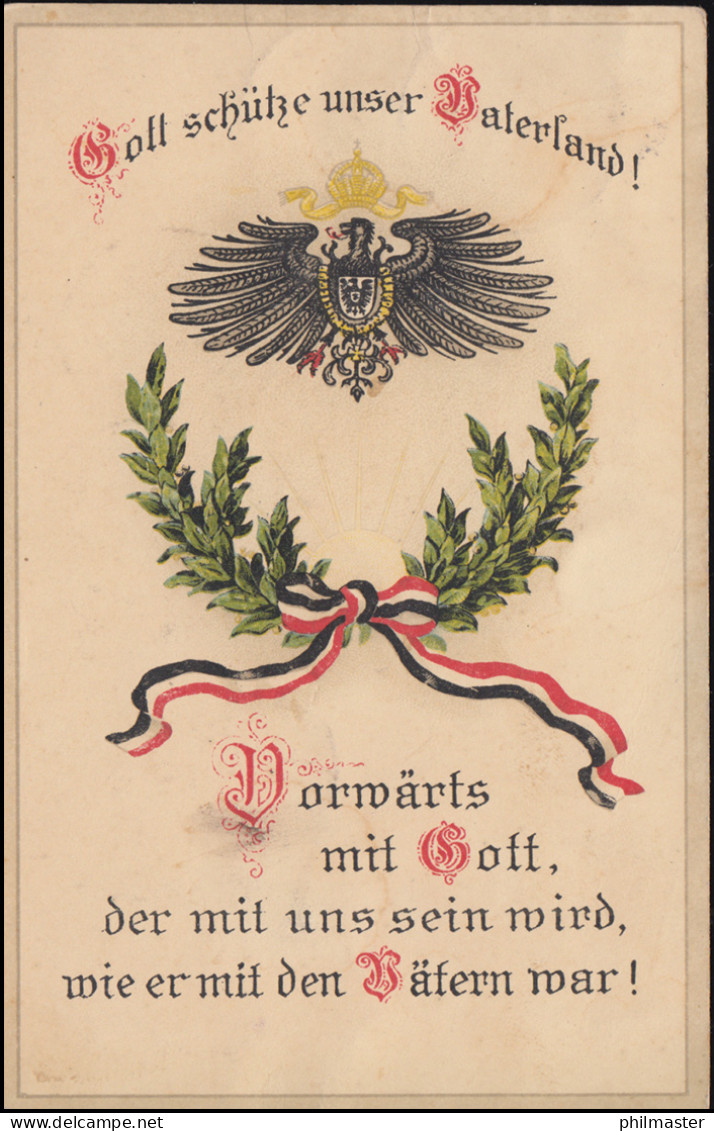 Propaganda-AK Gott Schütze Unser Vaterland! VASTORF (Kr. LÜNEBURG) 26.5.1918 - Partiti Politici & Elezioni