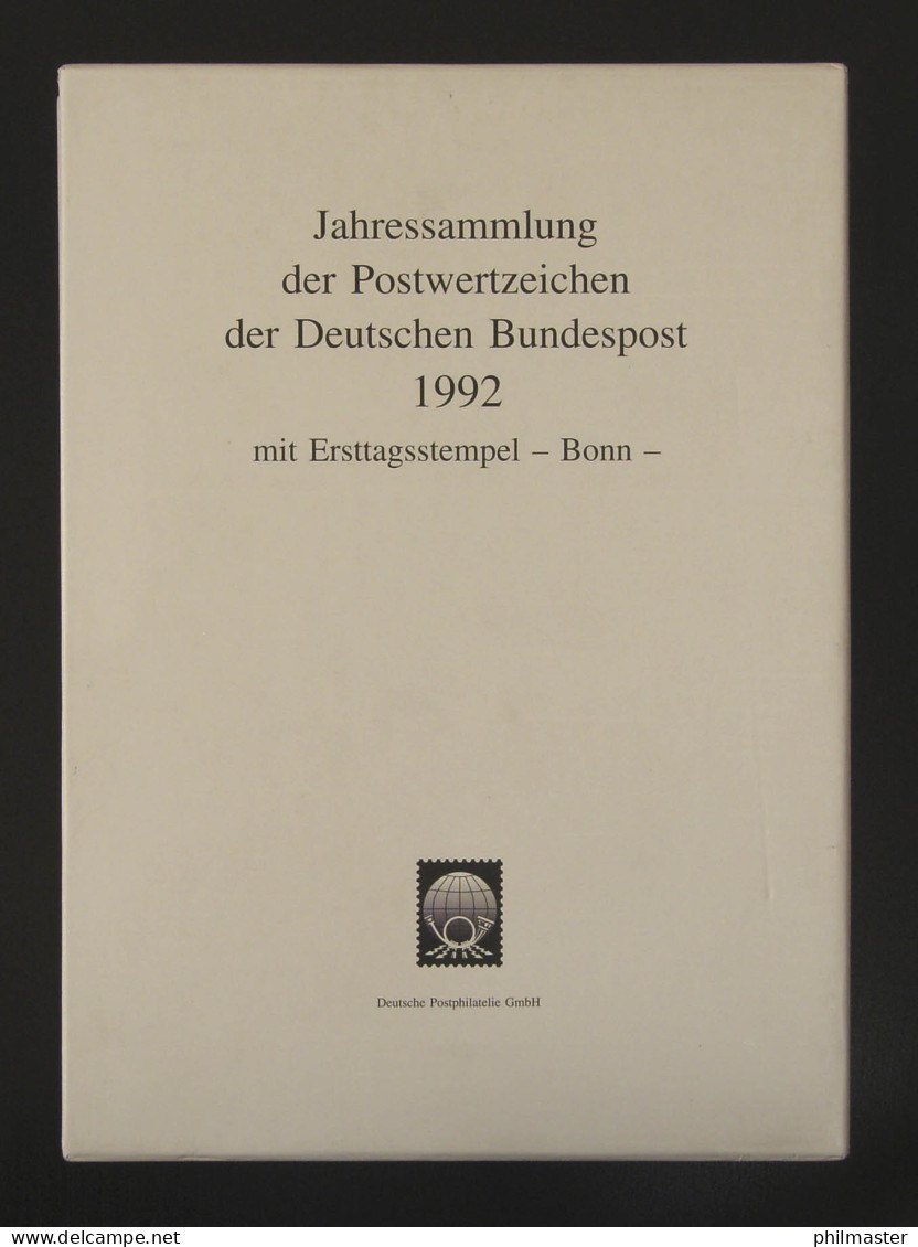 Jahressammlung Bundesrepublik Von 1992, Mit Ersttagssonderstempel - Jahressammlungen