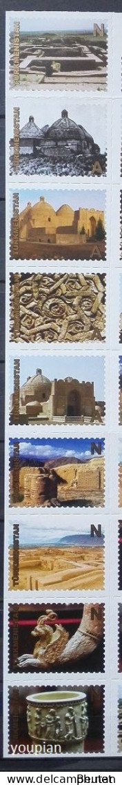 Turkmenistan 2020, Ancient Monuments Of Turkmenistan, MNH Stamps Strip - Turkmenistan