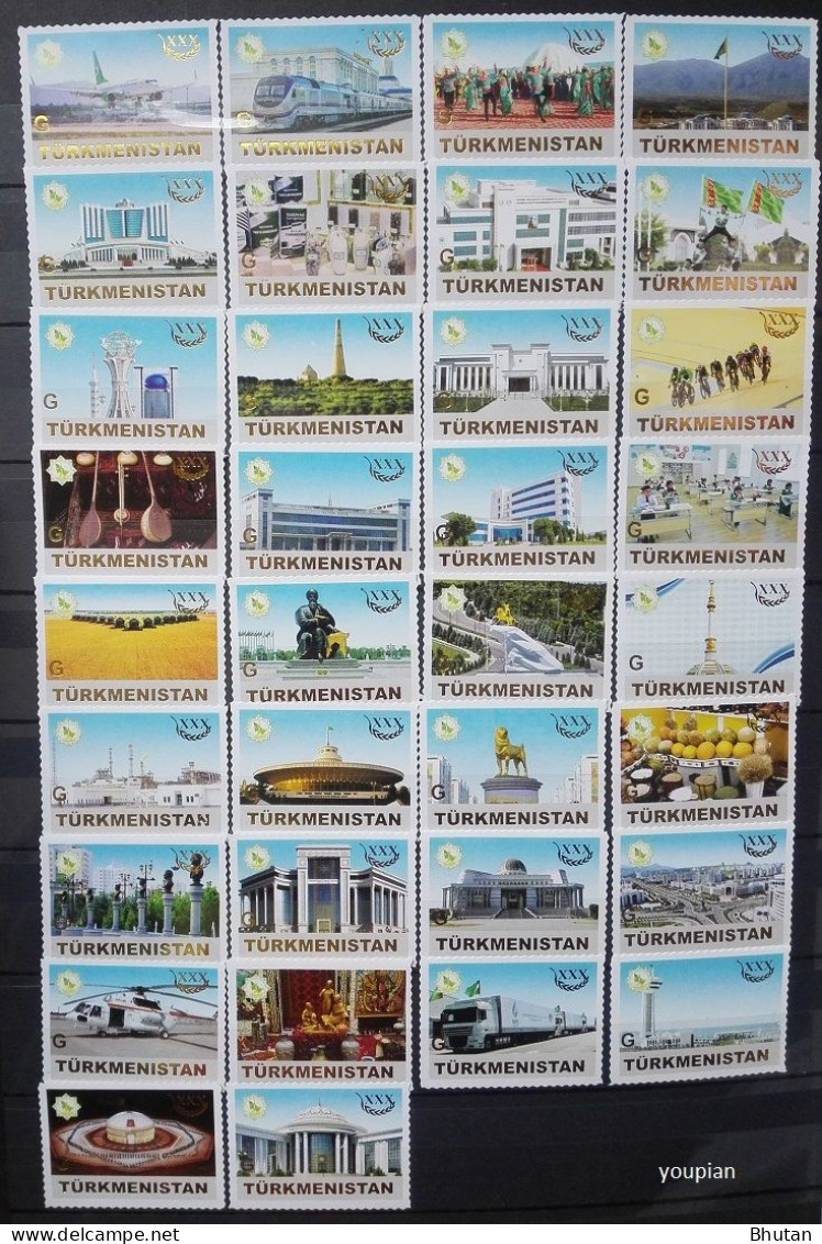 Turkmenistan 2021, 30 Years Of Independence, MNH Unusual Stamps Set - Turkménistan